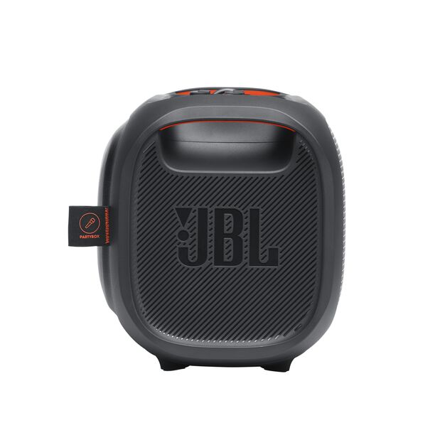 JBL PartyBox On-The-Go - Black - Portable party speaker with built-in lights and wireless mic - Right